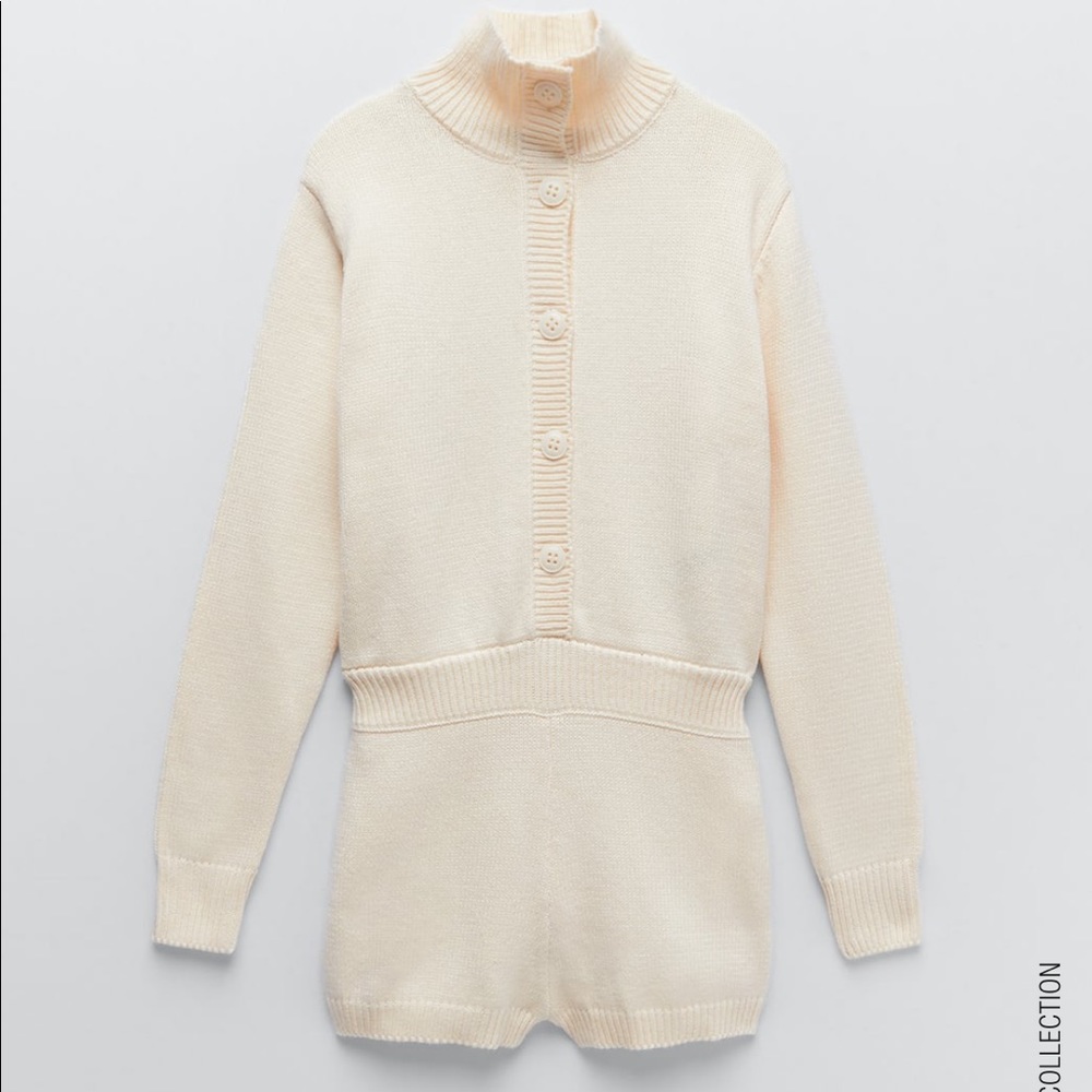 ZARA BNWT Limited Edition Knit Romper Jumpsuit BNWT - Picture 12 of 12